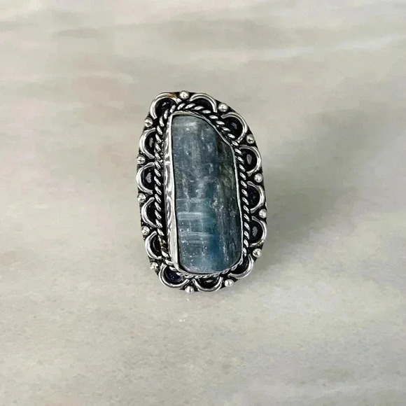 Blue Sodalite Sterling Silver Ring​​ - Picture 3 of 9